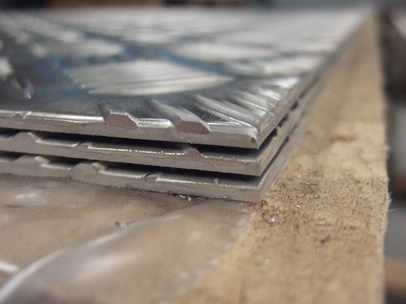 Traanplaat aluminium 2000 x 1000 mm Boxmeer